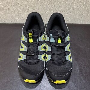 Salomon Speedcross Black and Yellow Trail Sneakers